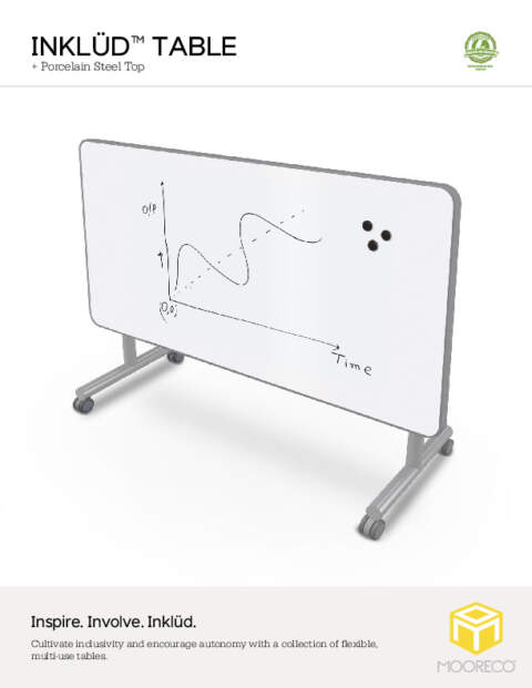 Inklüd Table + Porcelain Steel Top Feature Sheet
