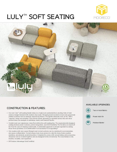 Luly Soft Seating Feature Sheet