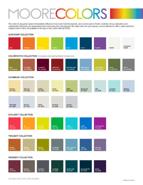 MooreColors™ Glass Chart
