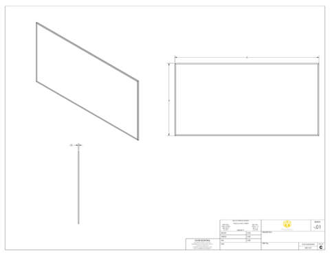 Natural Cork Tackboard Panel Spec Sheet