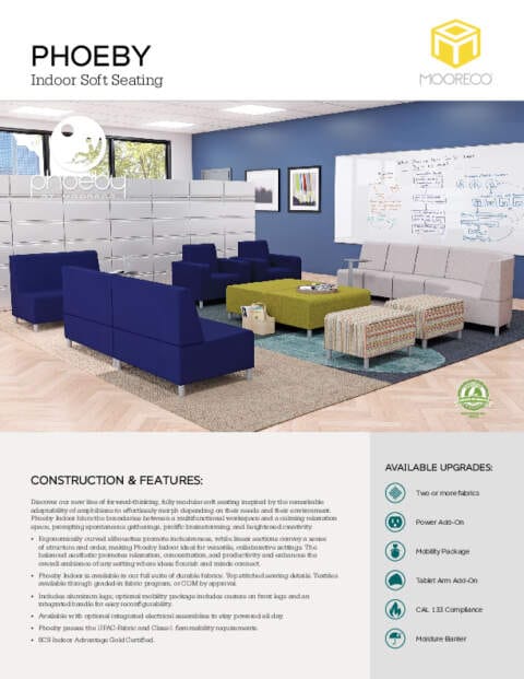 Phoeby Indoor Soft Seating Feature Sheet