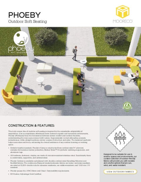 Phoeby Outdoor Soft Seating Feature Sheet