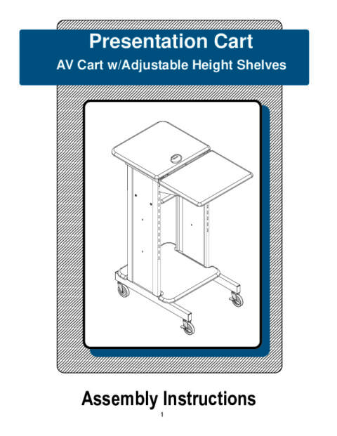 Presentation Cart Assembly Instructions