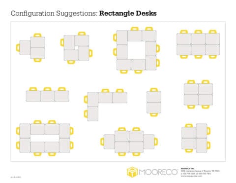 Rectangle Desk Configurations