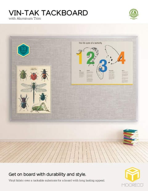 Vinyl Tackboard Aluminum Feature Sheet