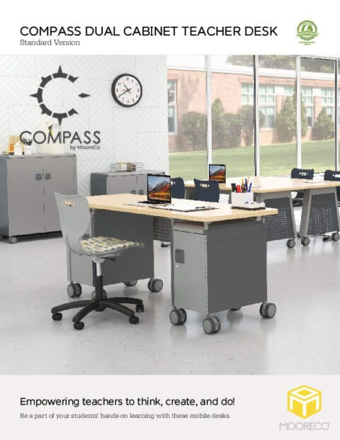 Compass Teacher Desk (Standard) Feature Sheet