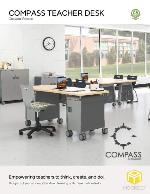 Compass Teacher Desk (Custom) Feature Sheet