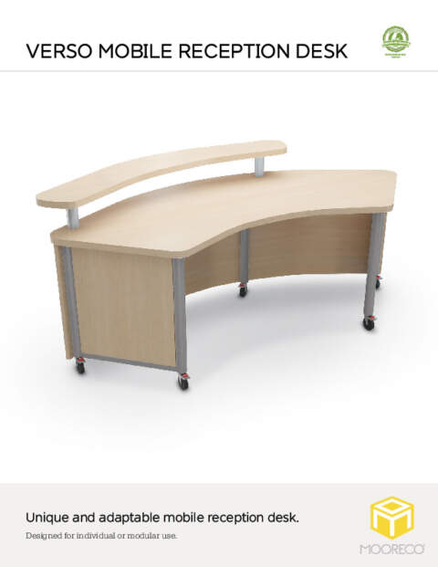 Verso Mobile Reception Desk Feature Sheet