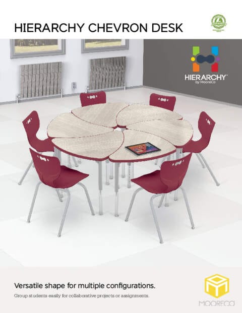 Hierarchy Chevron Desk Feature Sheet