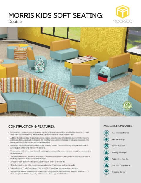 Morris Kids Soft Seating Double Feature Sheet