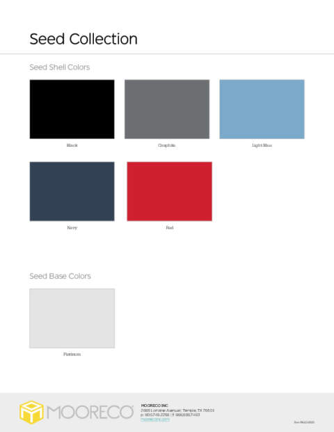 Seed Seating Swatch Card
