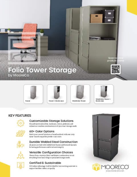 Folio Tower Storage Feature Sheet