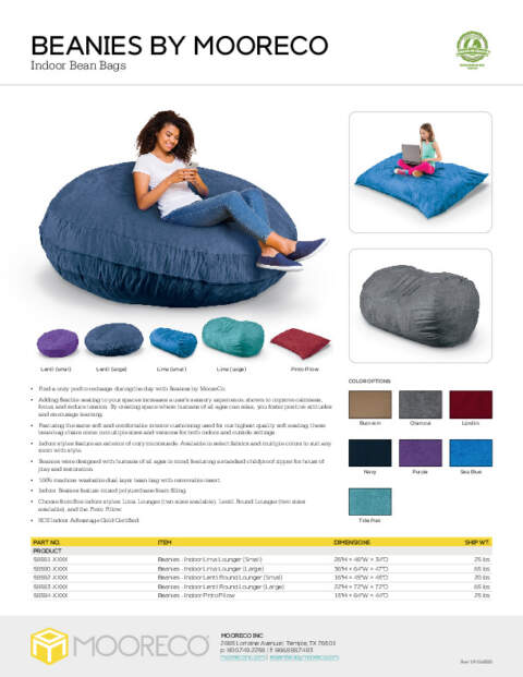 Beanies (Indoor) Feature Sheet