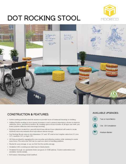 Dot Rocking Stool Feature Sheet
