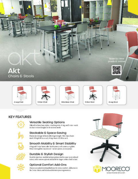Akt Chairs & Stools Feature Sheet