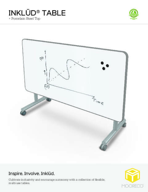 Inklüd Table + Porcelain Steel Top Feature Sheet