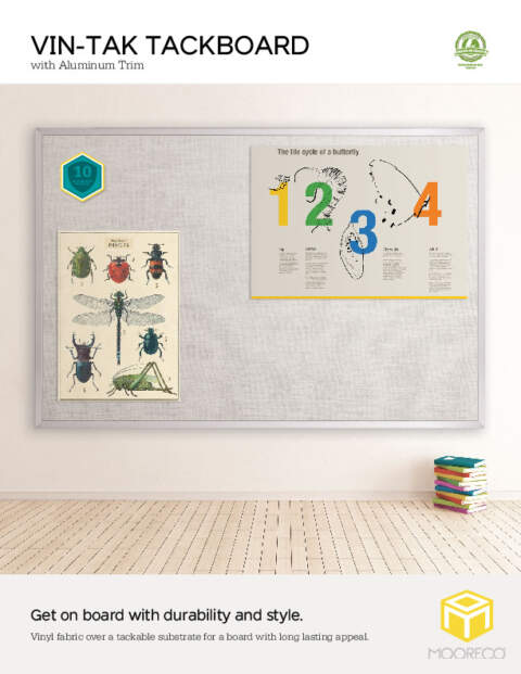 Vinyl Tackboard Aluminum Feature Sheet